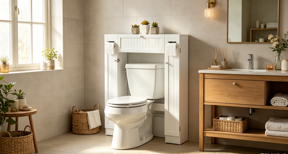 Bathroom storage rack