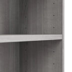 Bibliothèque haute à 5 étagères en bois de cerisier naturel, meuble de rangement et d'exposition
