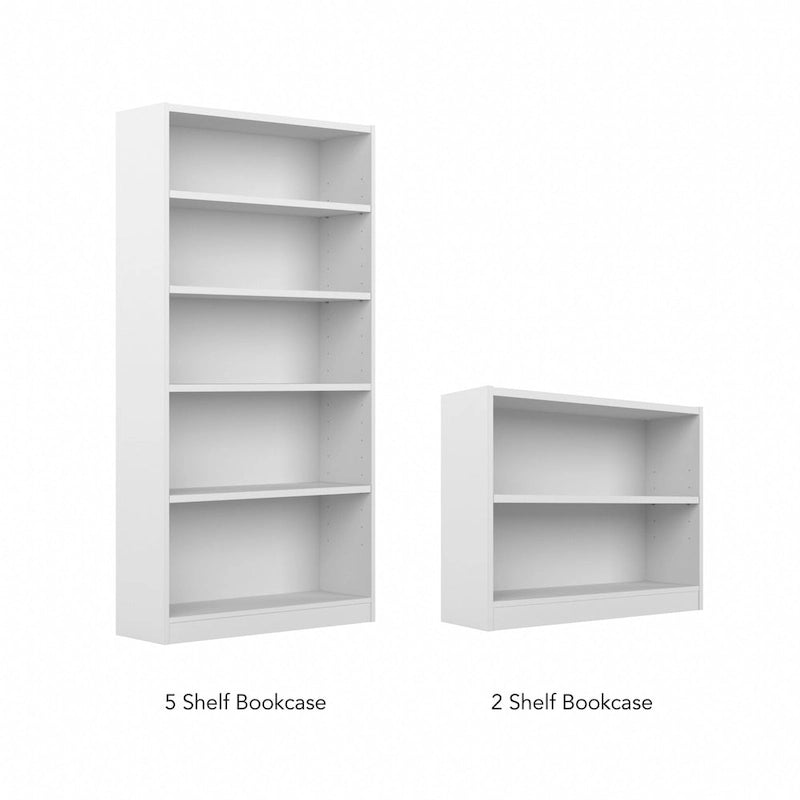 Bibliothèque haute à 5 étagères en bois de cerisier naturel, meuble de rangement et d'exposition