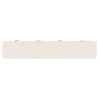 Console d'entrée moderne avec 4 tiroirs coulissants et étagère de rangement inférieure noire