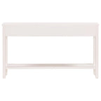 Console d'entrée moderne avec 4 tiroirs coulissants et étagère de rangement inférieure noire