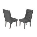 Ensemble de salle à manger 9 pièces rustique extensible gris de Best Quality Furniture