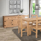 Buffet bas de style rustique 65 po - Collection Corona