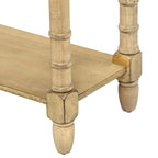 Console d'entrée en bois massif quatre tiroirs finition vieillie style antique