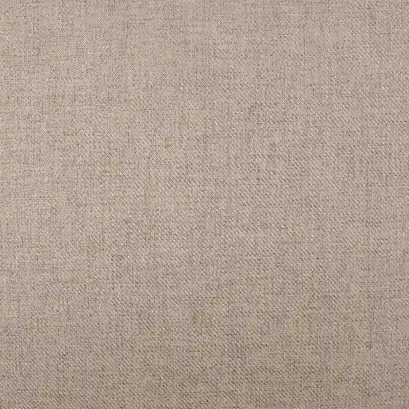 Chaise de salle à manger contemporaine sans accoudoirs, rembourrée, avec pieds coniques en hévéa, beige