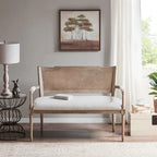 Madison Park Willshire Beige Reclaimed Natural Settee
