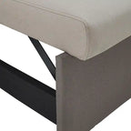 Canapé d'angle convertible bicolore avec coffre de rangement et lit gigogne