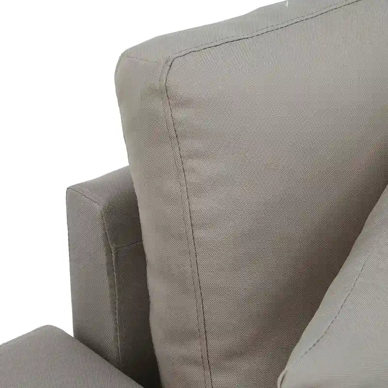 Canapé d'angle convertible bicolore avec coffre de rangement et lit gigogne