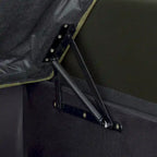 Canapé d'angle convertible bicolore avec coffre de rangement et lit gigogne