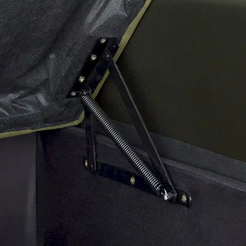 Canapé d'angle convertible bicolore avec coffre de rangement et lit gigogne
