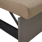Canapé d'angle convertible bicolore avec coffre de rangement et lit gigogne