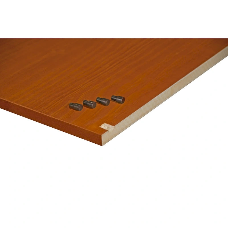 Petite étagère de garde-robe en bois massif finition moka blanc java noir