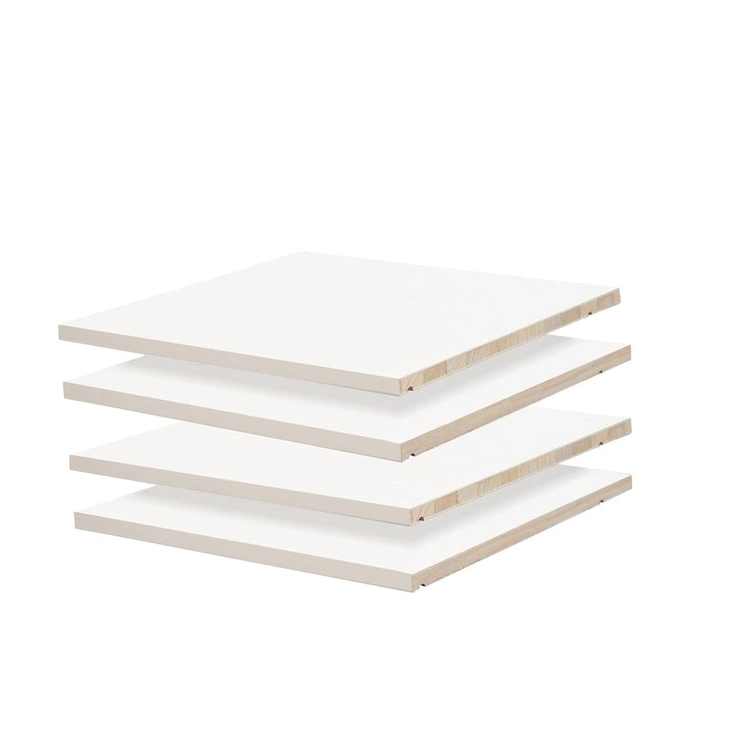 Petite étagère de garde-robe en bois massif finition moka blanc java noir