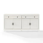 Buffet en bois vieilli avec tiroirs et rangements Gris Blanc