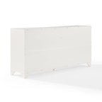 Buffet en bois vieilli avec tiroirs et rangements Gris Blanc