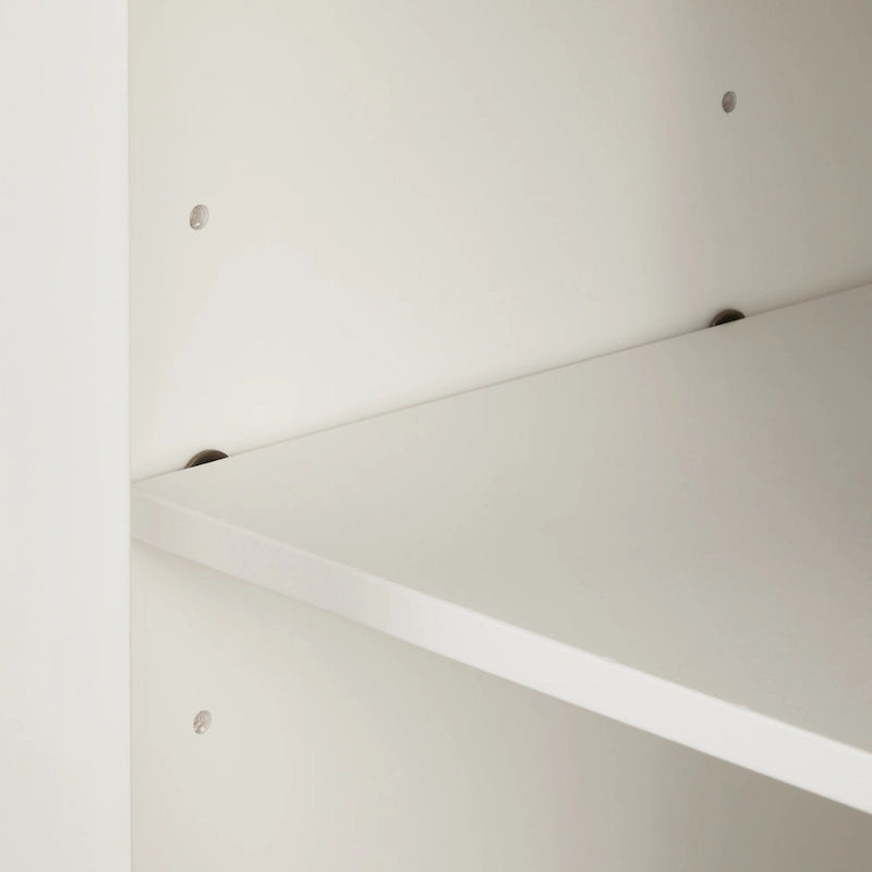 Buffet en bois vieilli avec tiroirs et rangements Gris Blanc