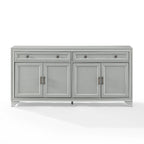 Buffet en bois vieilli avec tiroirs et rangements Gris Blanc