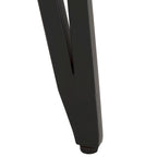 Table d'appoint avec plateau en marbre blanc et pieds épingles noirs