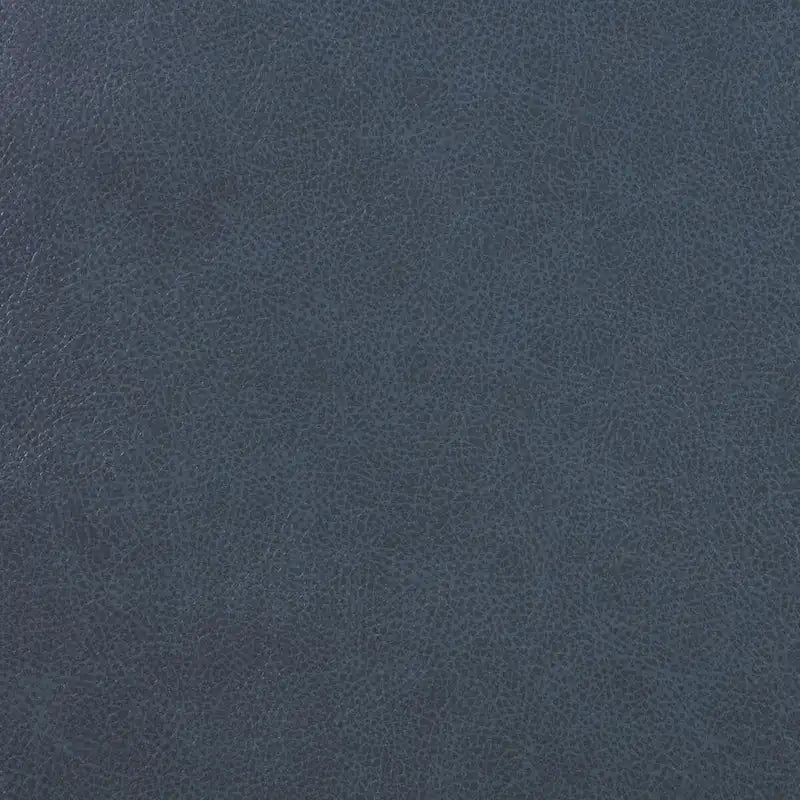 Causeuse inclinable en similicuir bleu marine avec console de rangement et porte-gobelets