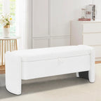 Banc de rangement capitonné en tissu chenille avec compartiment caché à couvercle relevable gris