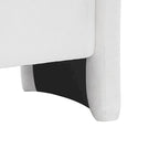 Banc de rangement capitonné en tissu chenille avec compartiment caché à couvercle relevable gris