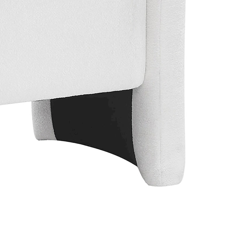 Banc de rangement capitonné en tissu chenille avec compartiment caché à couvercle relevable gris