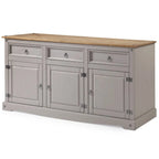 Buffet bas de style rustique 65 po - Collection Corona