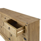Buffet bas de style rustique 65 po - Collection Corona