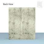 Armoire-penderie autoportante 59 po de large, grand format, blanche